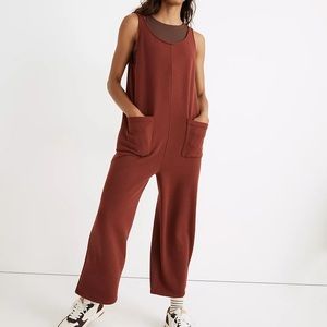 Madewell MWL Rusted Red Superbrushed Pull-On Jumpsuit. Size S. NWT